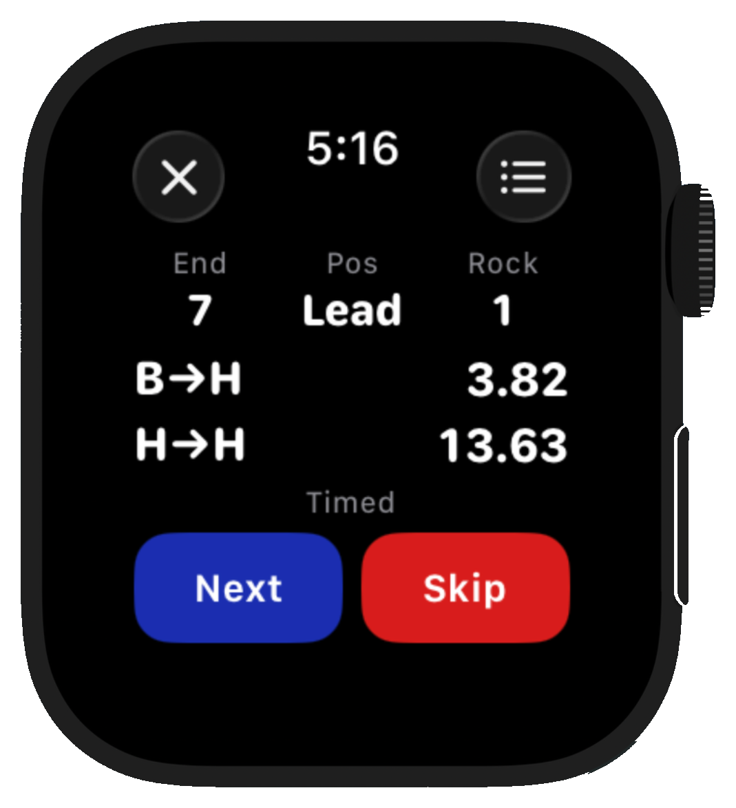 My Curl Clock™ Apple Watch app screenshot